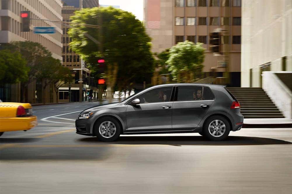 2018 Volkswagen Golf in traffic