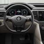 2019 Volkswagen Atlas dashboard and steering wheel view