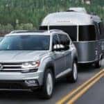 2019 Volkswagen Atlas towing a trailer header