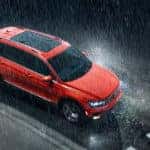 2019 Volkswagen Tiguan SEL Premium in the rain