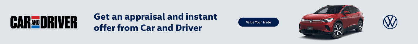 Get an appraisal and instant offer from Car and Driver