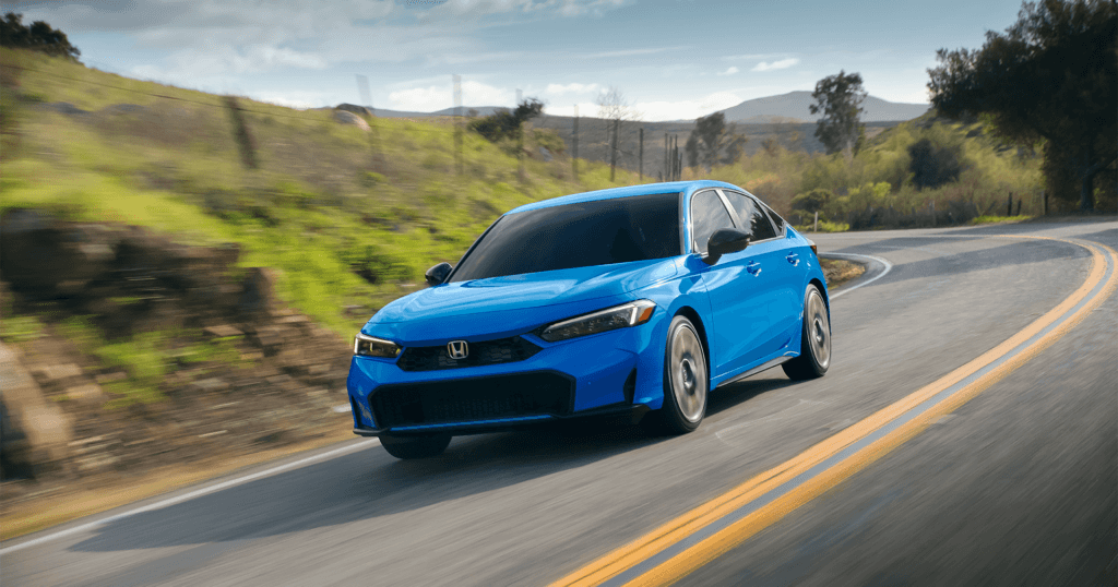 2025 Blue Honda Civic Image for Blog