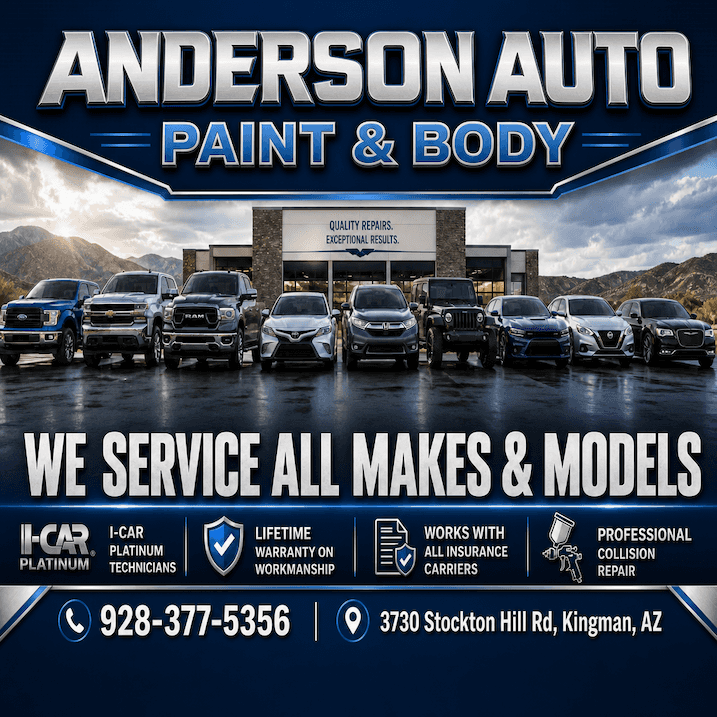 Anderson Auto Paint & Body - We Service All Makes & Models