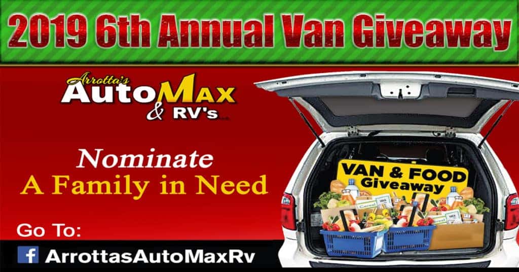 2019 Van Giveaway Arrottas Automax Rvs