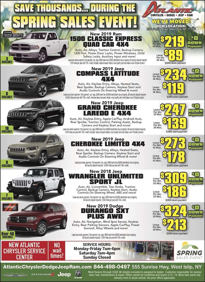 Atlantic Chrysler Dodge Jeep Ram - Shop Our Ad!