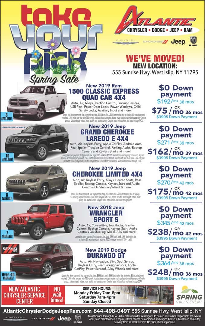 Atlantic Chrysler Dodge Jeep Ram - Shop Our Ad!