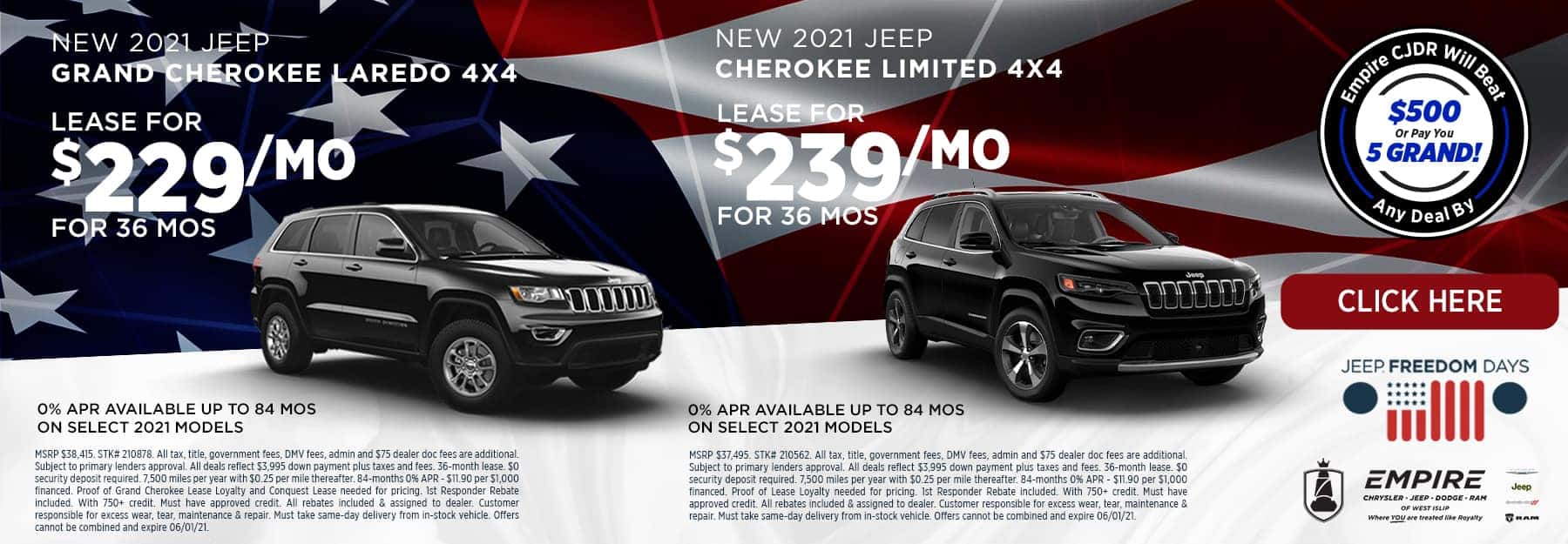 Empire Chrysler Jeep Dodge Ram CJDR Dealer in West Islip, NY