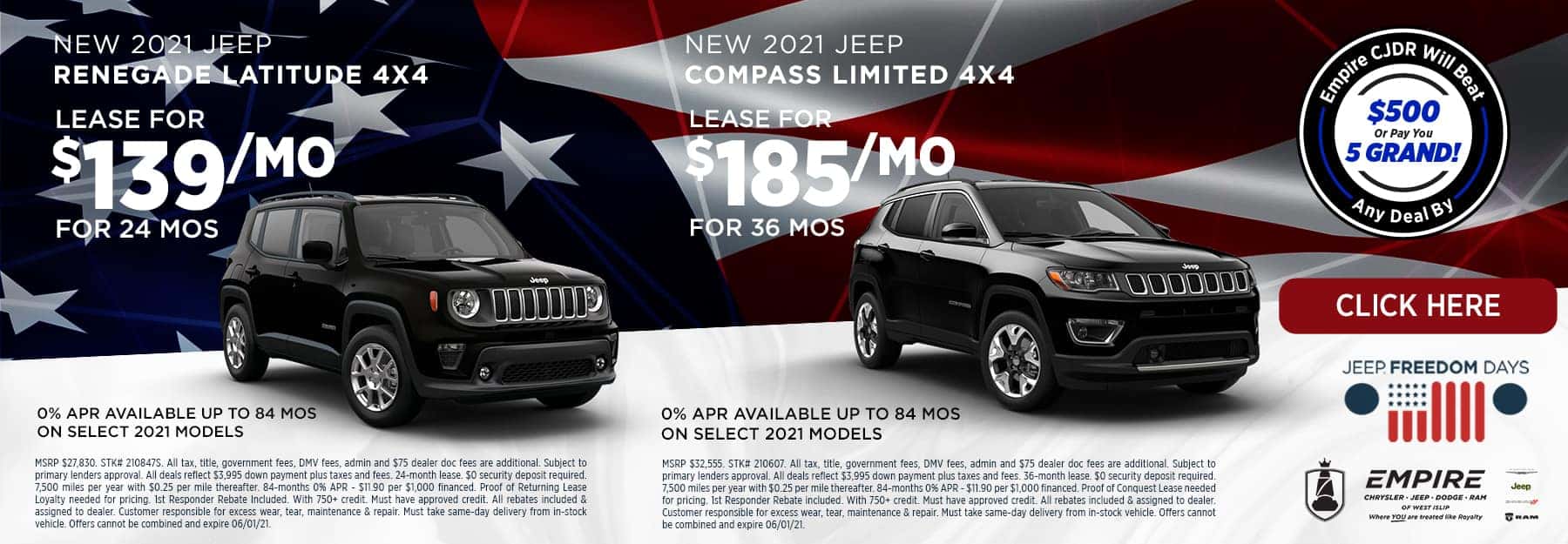 Empire Chrysler Jeep Dodge Ram CJDR Dealer in West Islip, NY