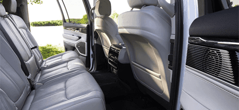 room to stretch out spacious second- and third-row