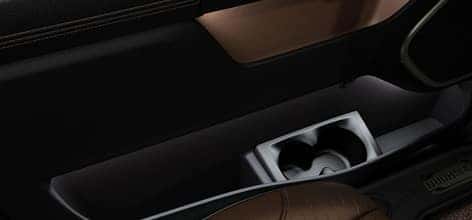 available door pocket storage with led lights