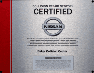 NISSAN Certified Collision Repair Network Certified