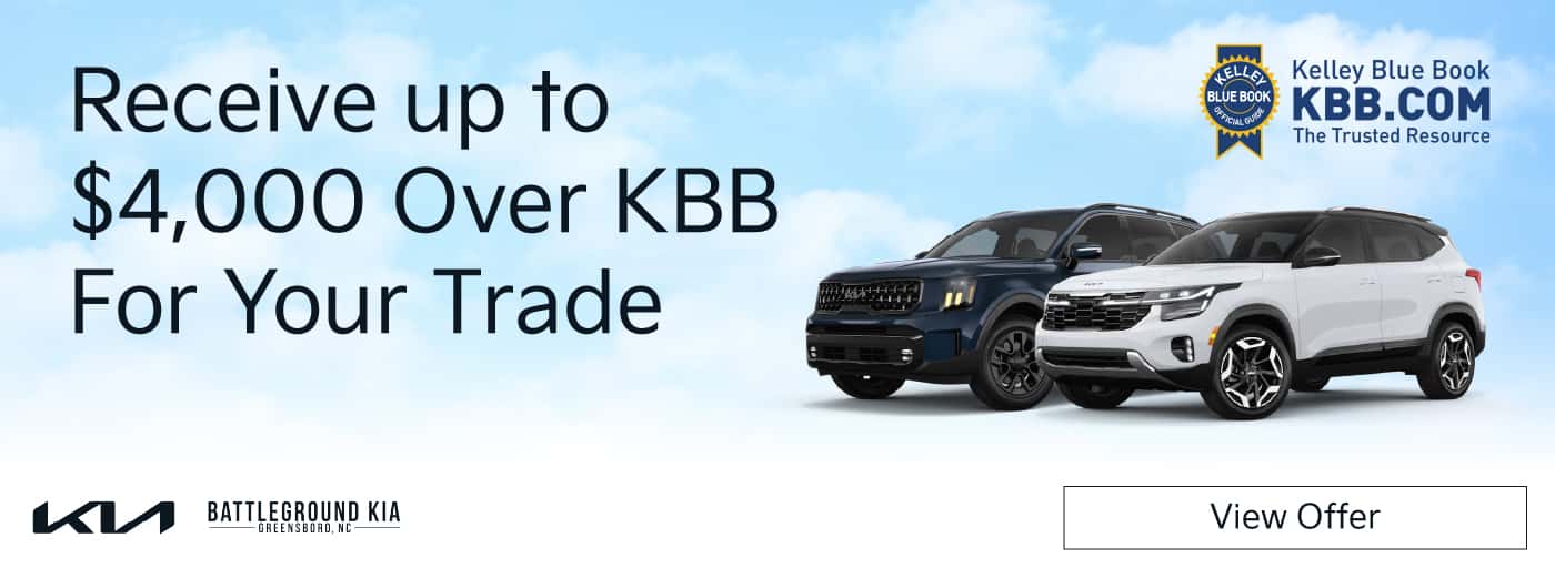 Receive up to $4,000 Over KBB Value