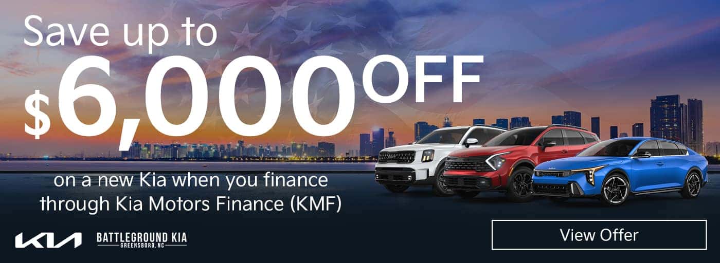 Save up to $6,000 on a new Kia promotion