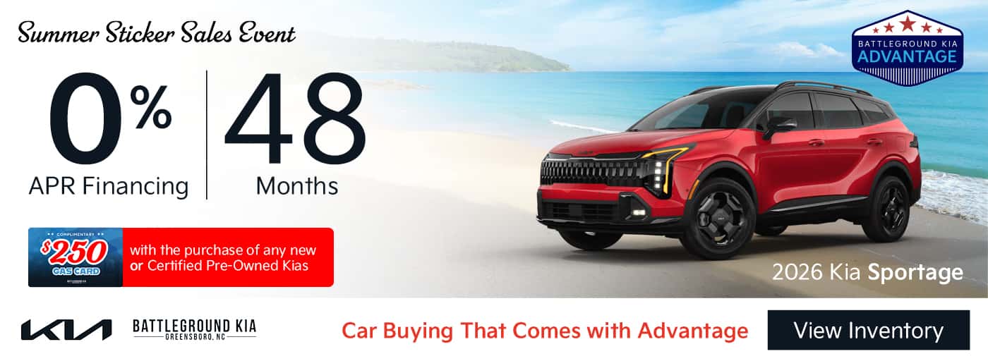 Get 0% APR for 48 Months on a 2026 Kia Sportage