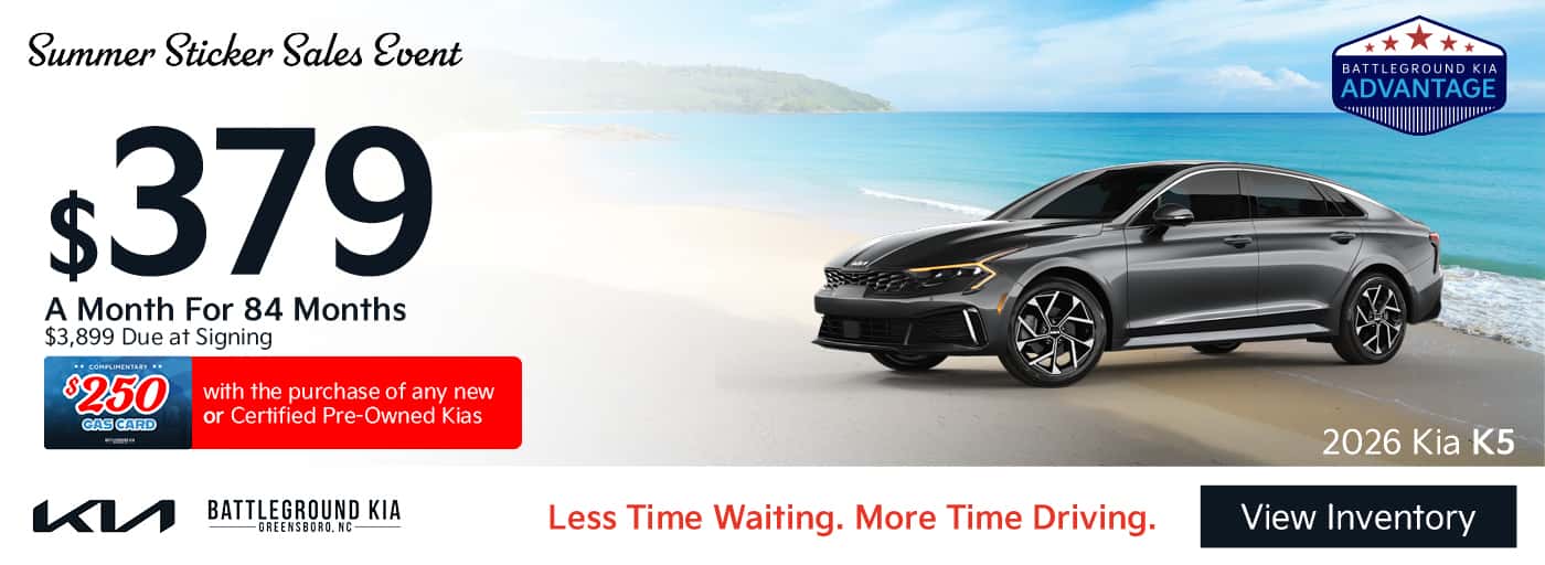 Get a New Kia K5 for as low as $379 a Month