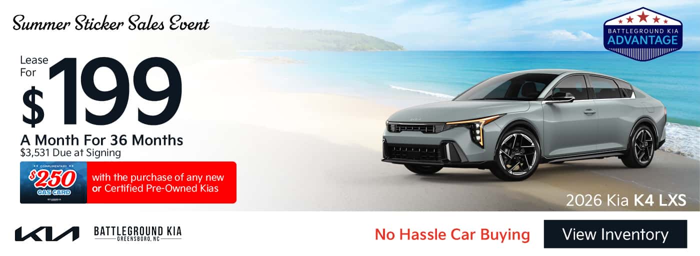 Lease a New 2026 Kia K4 For $199 a Month for 36 Months