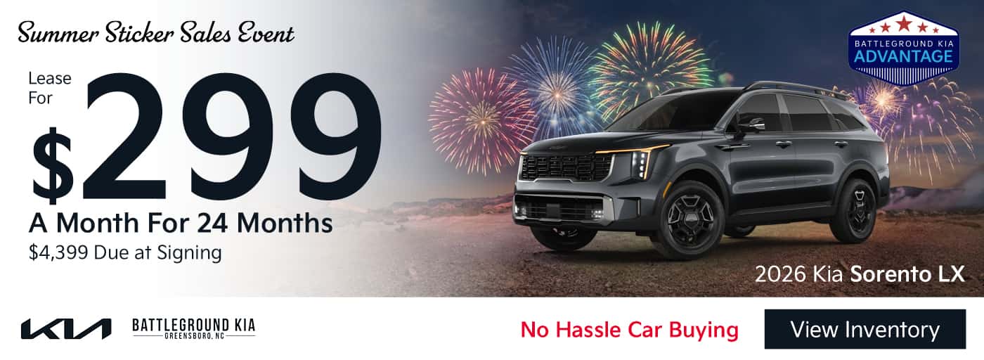 Lease a New 2026 Sorento for $299 a Month for 24 Months