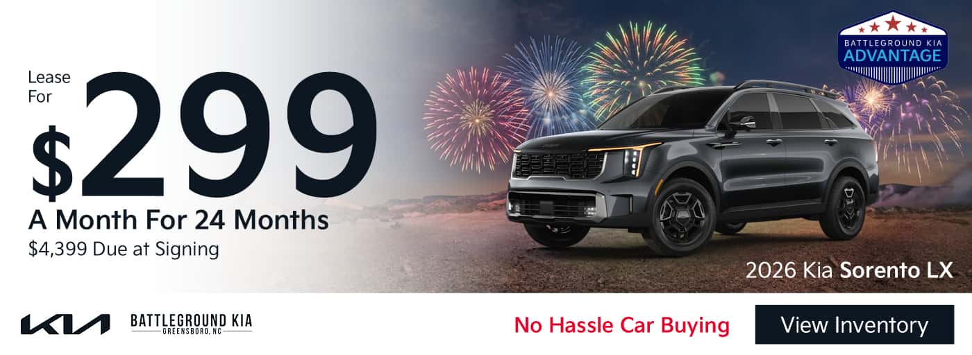 Lease a New 2026 Sorento for $299 a Month for 24 Months