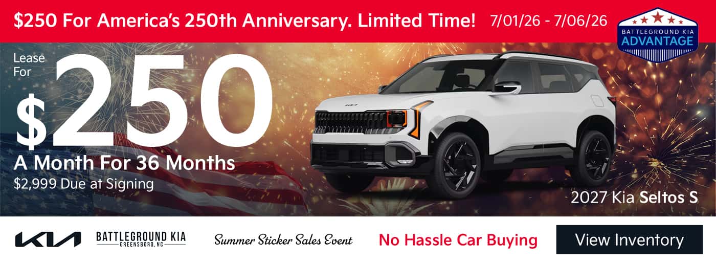 Lease a New 2027 Seltos for $250 a month for 36 Months