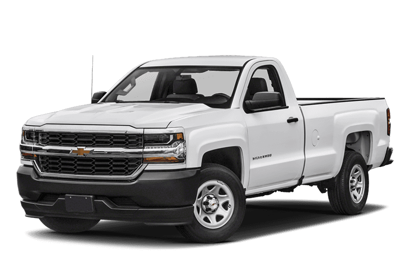 2018 Chevy Silverado 1500 On White