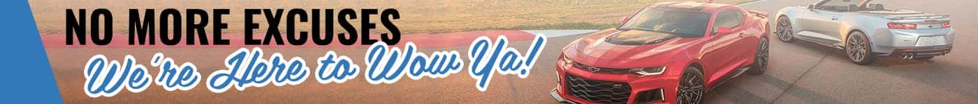 No Excuses banner