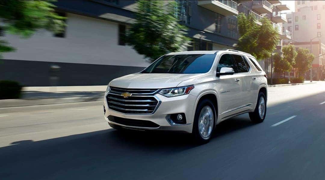 2019 Chevrolet Traverse on street