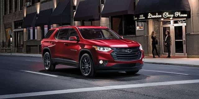 2020 Chevy Traverse At Intersection