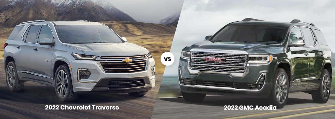 2022 Chevrolet Traverse vs 2022 GMC Acadia Comparison