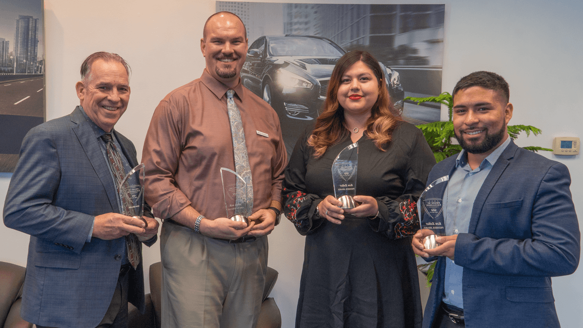 INFINITI Award of Excellence winners at Berman INFINITI Chicago!