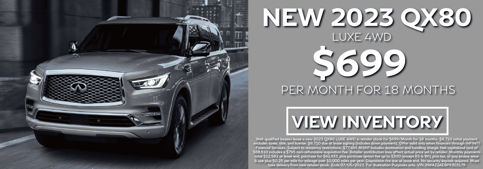 IOC June QX80 Lease