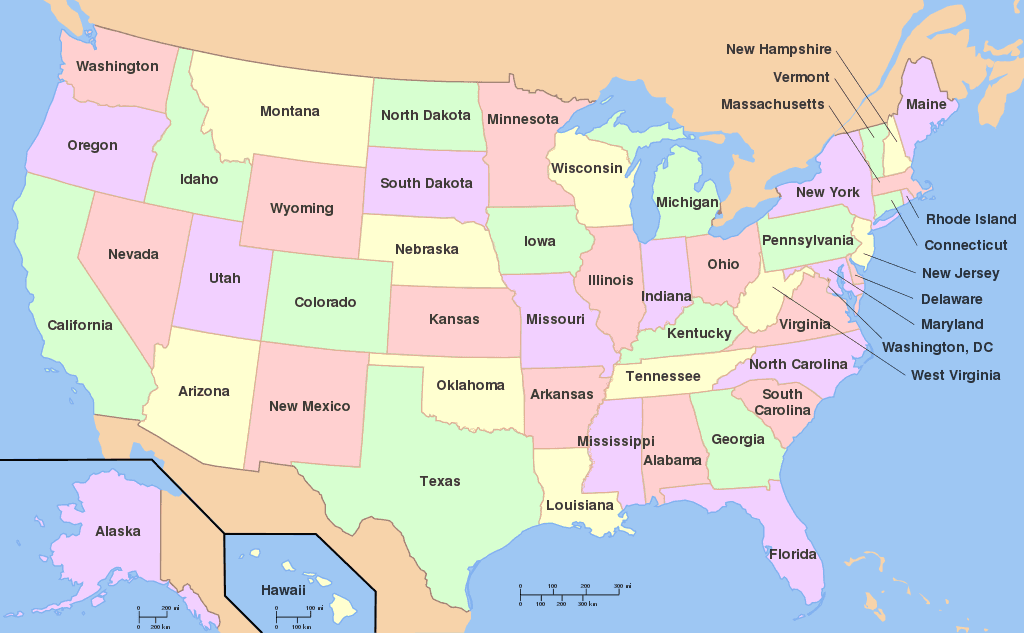 Map of USA