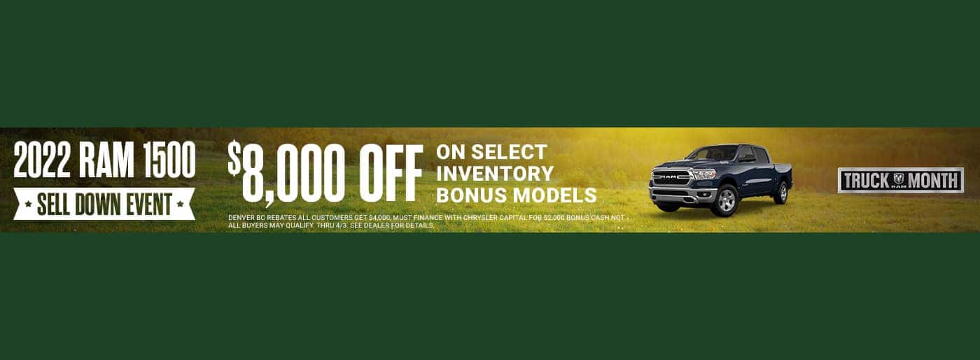 Ram 1500 Sale $8,000 OFF