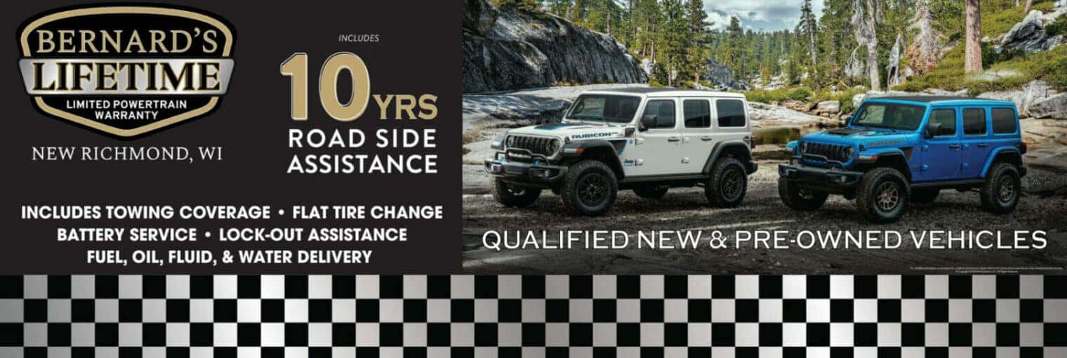Bernard's Lifetime Powertrain Warranty