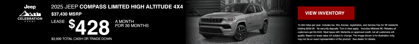 Jeep Compass Lease Special $428