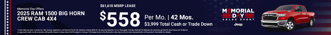 Ram 1500 Lease Special $558