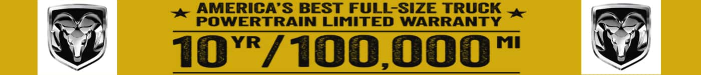 Ram 10 Year 1000,000 Powertrain Warranty