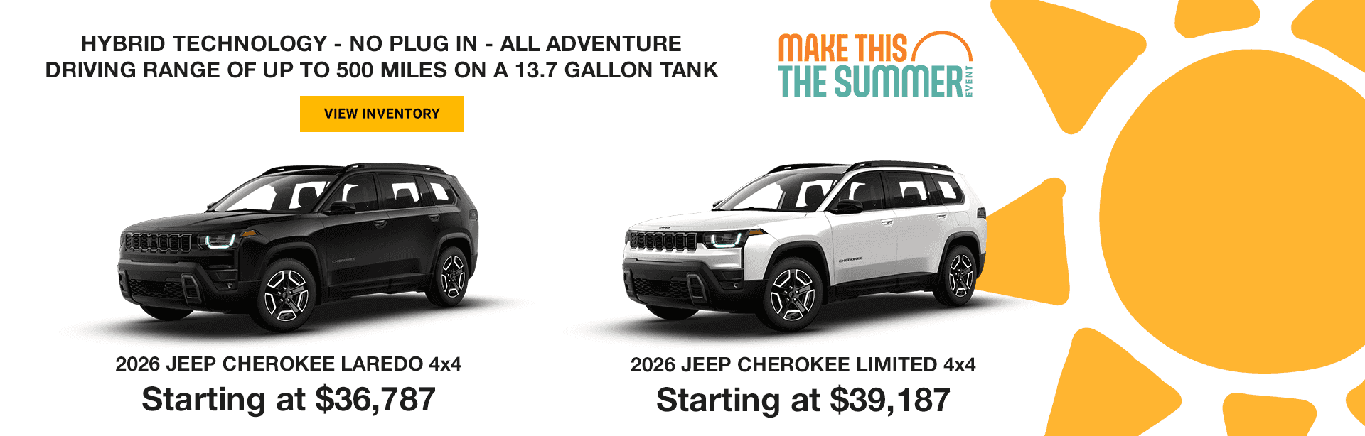 2026 Jeep Cherokee Sale