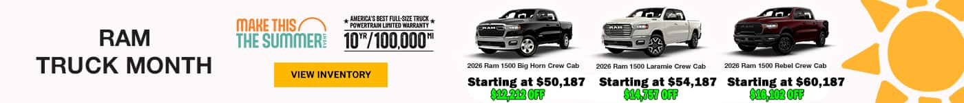 2026 Ram 1500 Truck Month Sale