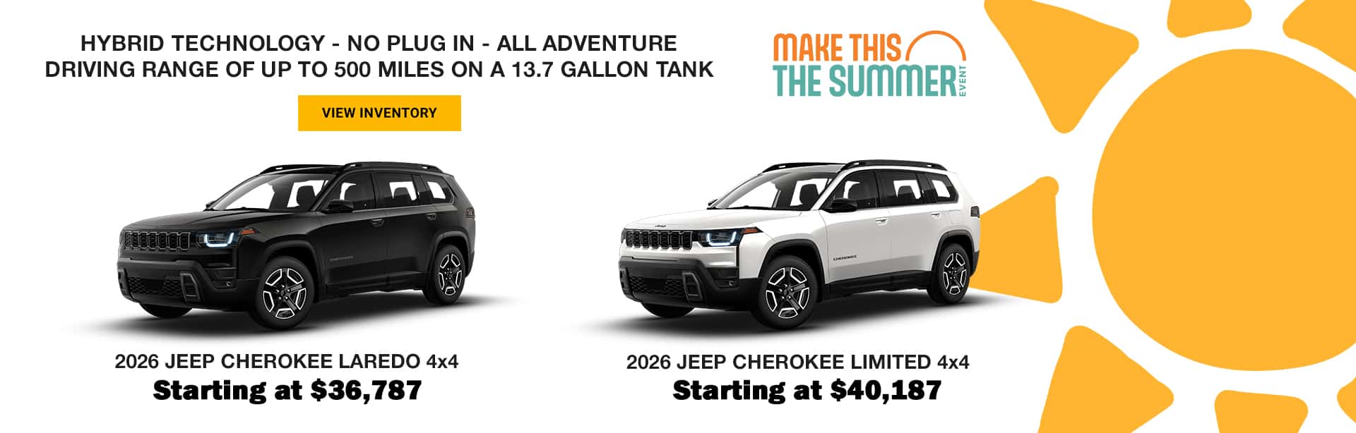 2026 Jeep Cherokee Sale