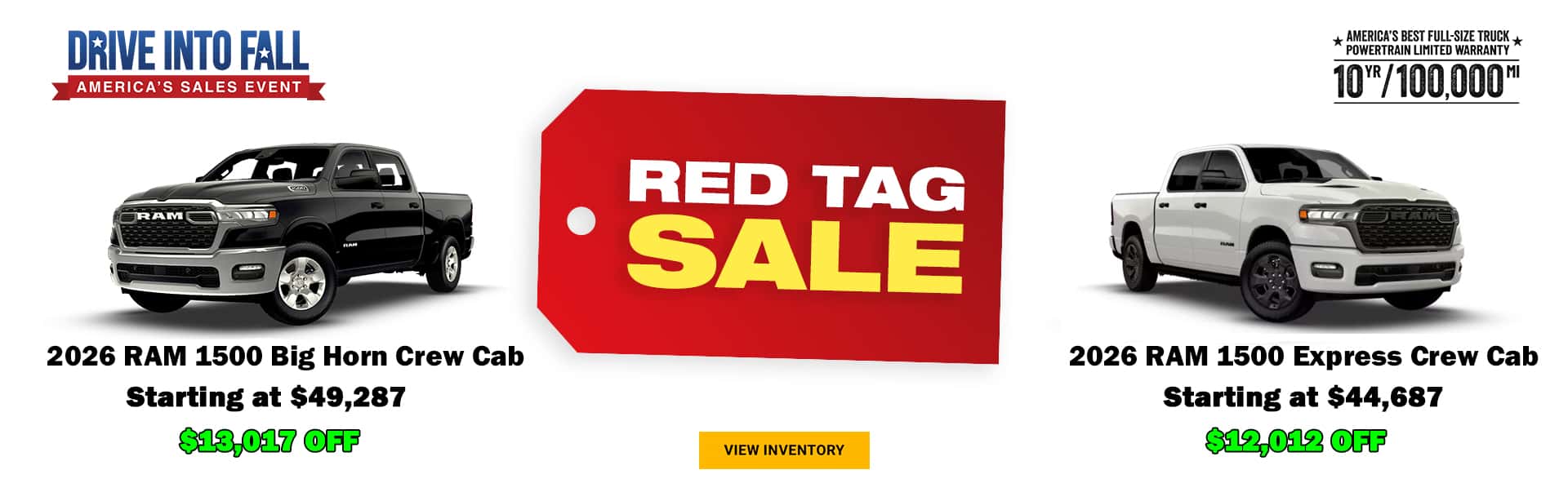Ram 1500 Red Tag Sale