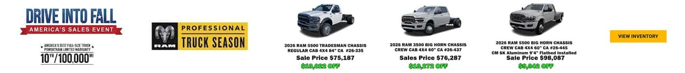 Commercial Chassis Cab Sale
