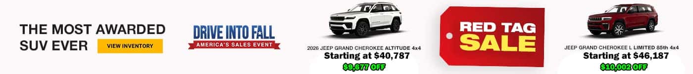 2026 Jeep Grand Cherokee Red Tag Sale