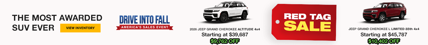 Jeep Grand Cherokee Red Tag Sale
