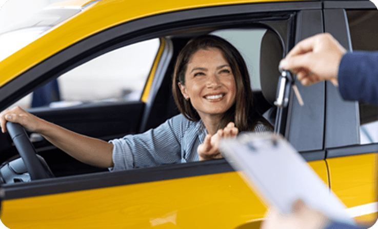 Happy Woman Driver