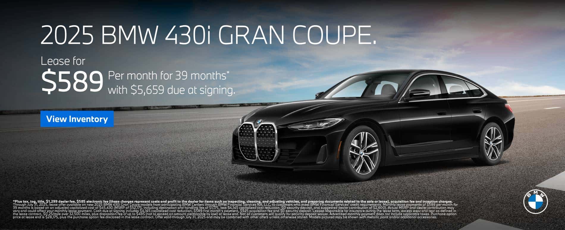 2025 BMW 430i Gran Coupe - $589 per month - View Inventory