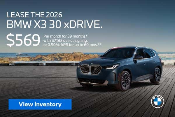 LEASE THE 2026 BMW X3 30 xDRIVE.