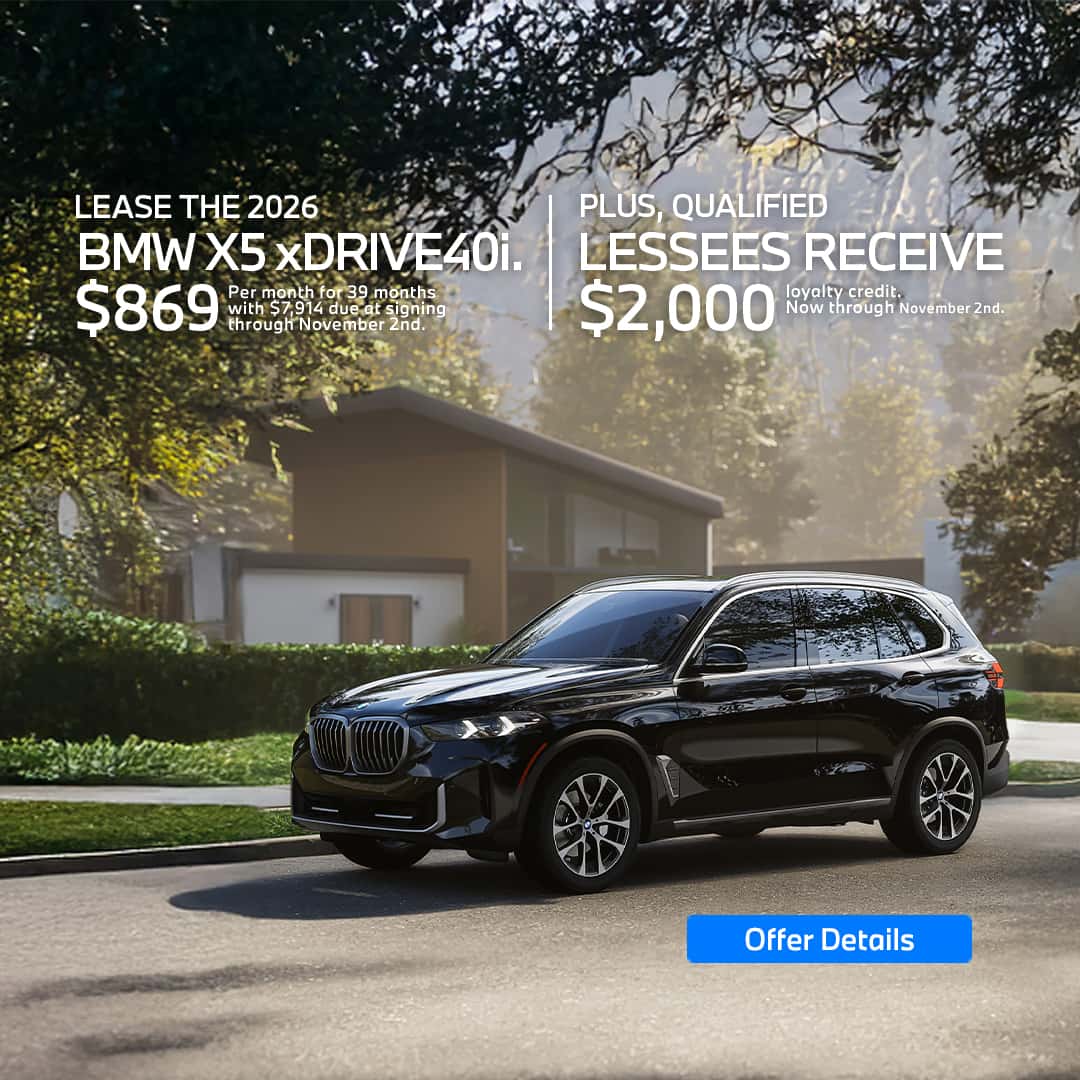 2026 X5 Lease Special October 2026 BMW
