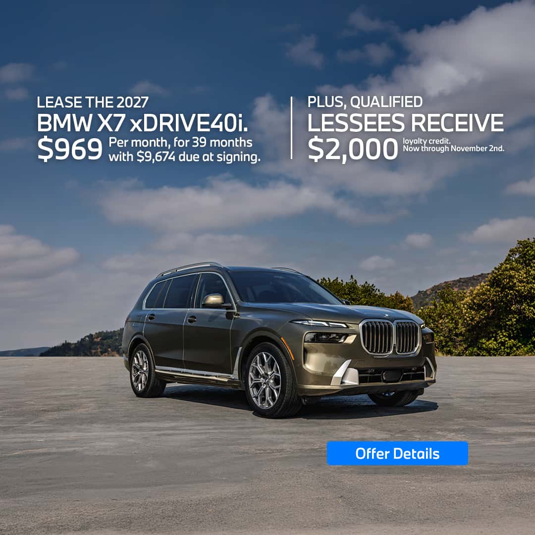 2027 X7 Lease Offer BMW October 2026