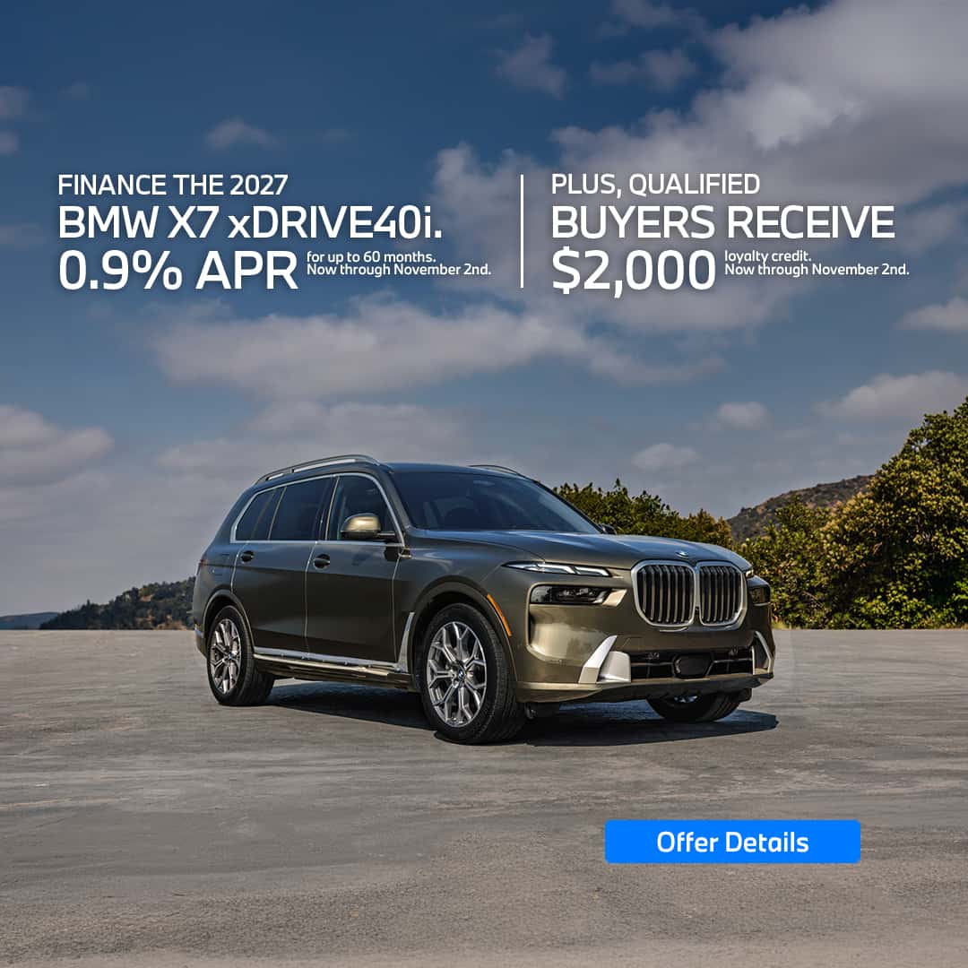 2027 X7 Finance offer October 2026