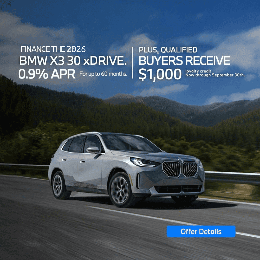 2026 X3 30 xDrive Finance offer